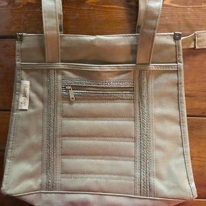 Beige Canvas Bag